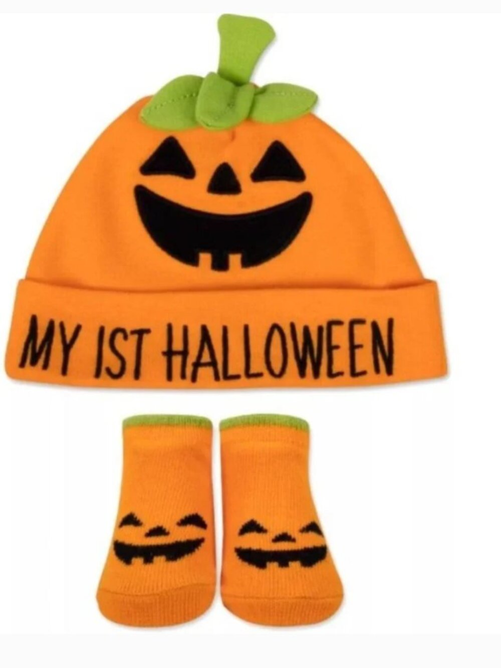My First Halloween Hat & Booties 0/6 months Orange Pumpkin Unisex Carters Baby